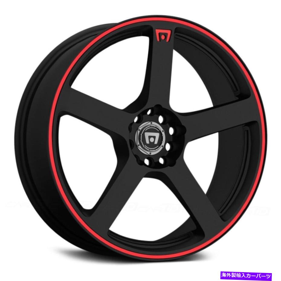 ホイール 4本セット Motegi RacingMR116ホイール18x8(35、5x114.3、72.56)4のブラックリムセット Motegi Racing MR116 Wheels 18x8 (35, 5x114.3, 72.56) Black Rims Set of 4【並行輸入品】|Us Custom Parts Shop USDM