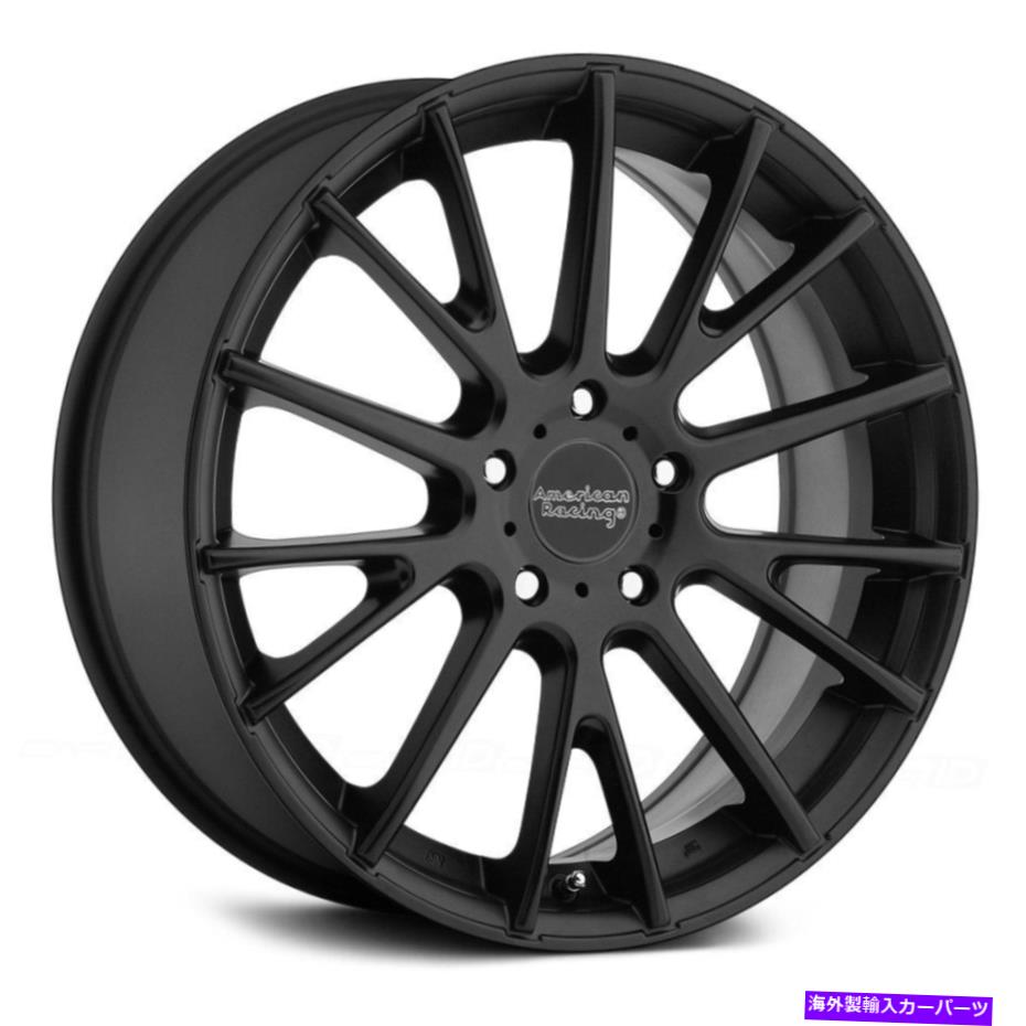 ホイール 4本セット American Racing AR904 1PCホイール16x7(40、5x112、72.56)4のブラックリムセット American Racing AR904 1PC Wheels 16x7 (40, 5x112, 72.56) Black Rims Set of 4【並行輸入品】