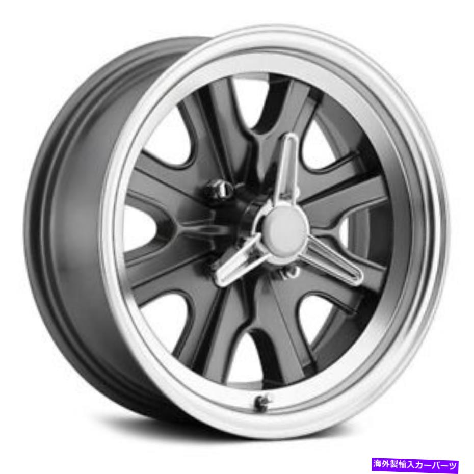 ホイール　４本セット 伝説的なHB 44ホイール15x7（7、4x114.3、79.3）4の炭のリムセット Legendary HB 44 Wheels 15x7 (7, 4x114.3, 79.3) Charcoal Rims Set of 4【並行輸入品】