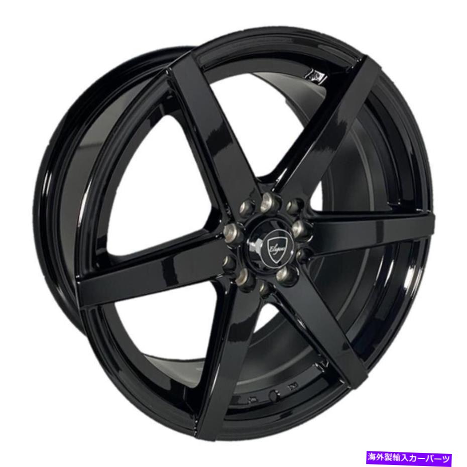 ホイール　４本セット エレガントなE002ホイール17x8（35、5x100、72.6）4のブラックリムセット Elegant E002 Wheels 17x8 (35, 5x100, 72.6) Black Rims Set of 4【並行輸入品】 276,804円