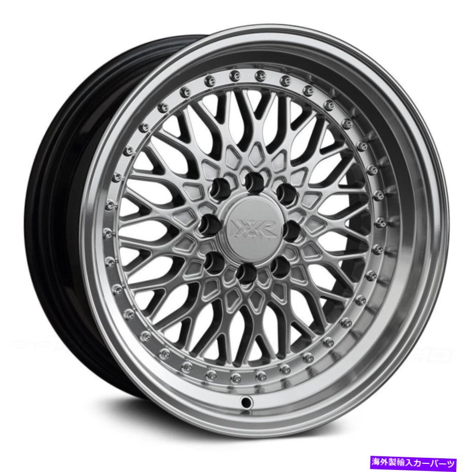 ホイール　４本セット XXR 536ホイール15x8（0、4x100、73.1）4のシルバーリムセット XXR 536 Wheels 15x8 (0, 4x100, 73.1) Silver Rims Set of 4【並行輸入品】