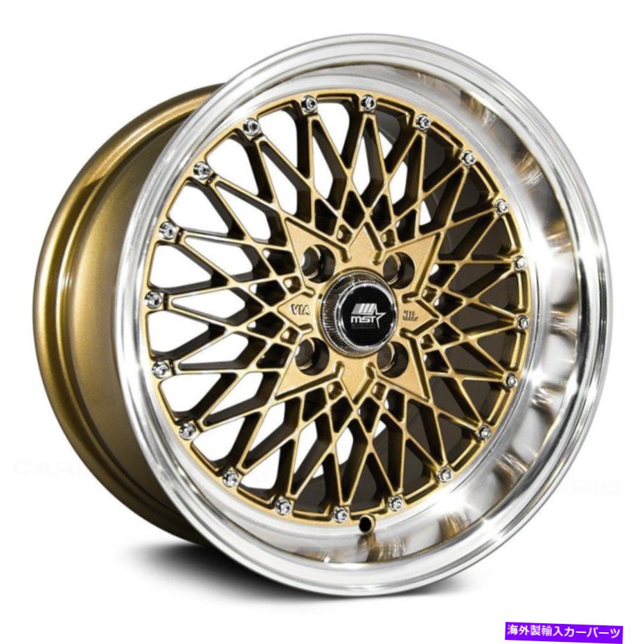 ホイール　４本セット MST MT16ホイール15x8（20、4x100、73.1）4のブロンズリムセット MST MT16 Wheels 15x8 (20, 4x100, 73.1) Bronze Rims Set of 4【並行輸入品】