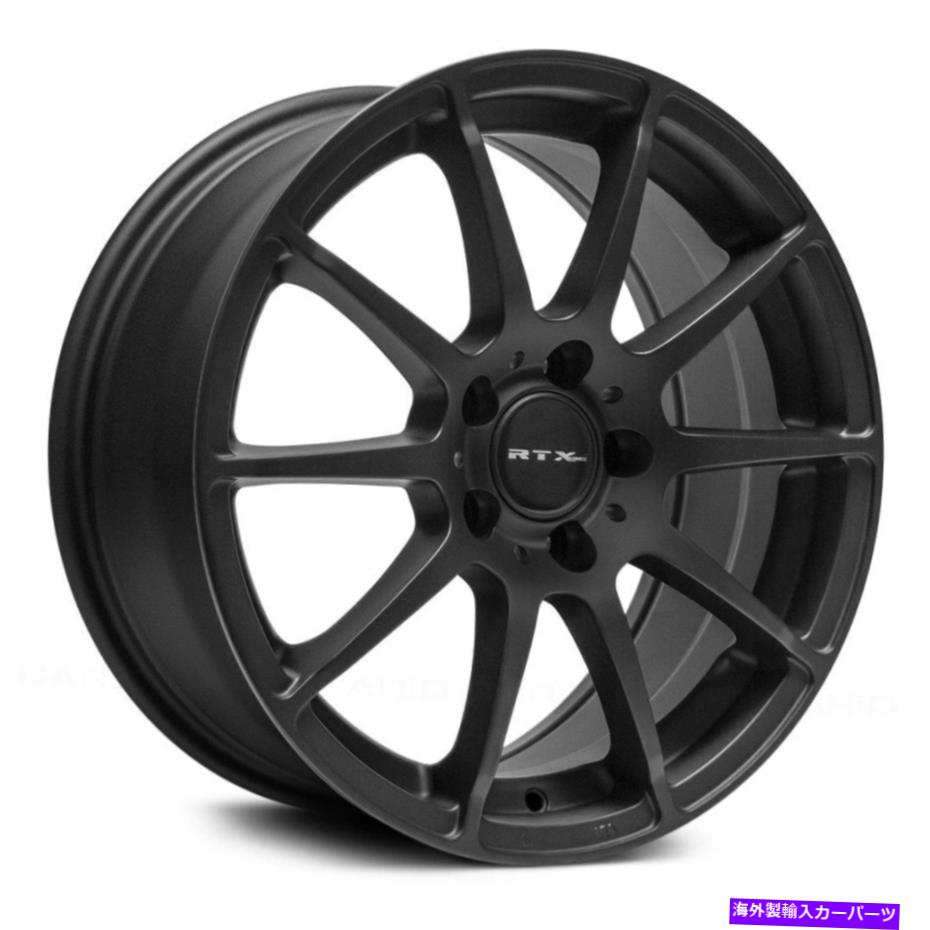 ホイール　４本セット RTXミュンヘンホイール17x8（45、5x112、66.6）4のブラックリムセット RTX MUNICH Wheels 17x8 (45, 5x112, 66.6) Black Rims Set of 4【並行輸入品】