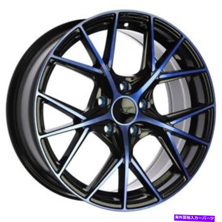 ホイール　４本セット Dai Alloys DW124 A-Specホイール16x7（39、5x100、73.1）4のブラックリムセット DAI Alloys DW124 A-SPEC Wheels 16x7 (39, 5x100, 73.1) Black Rims Set of 4【並行輸入品】