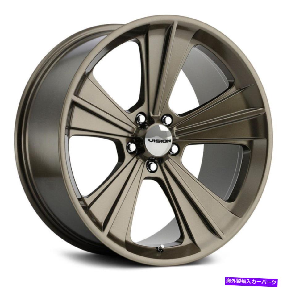 ホイール　４本セット ビジョンミサイルホイール20x11（50、5x114.3、83）4のブロンズリムセット Vision MISSILE Wheels 20x11 (50, 5x114.3, 83) Bronze Rims Set of 4【並行輸入品】