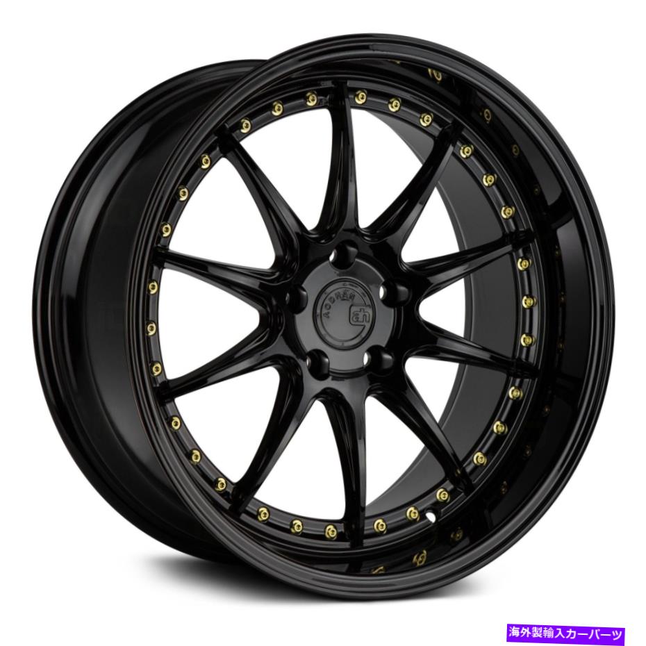 ホイール 4本セット aodhan ds07ホイール18x9.5(35、5x100、73.1)4のブラックリムセット Aodhan DS07 Wheels 18x9.5 (35, 5x100, 73.1) Black Rims Set of 4【並行輸入品】|Us Custom Parts Shop USDM