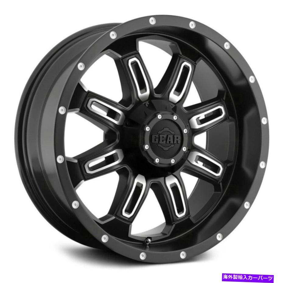 ホイール　４本セット ギアアロイ725MBドミネーターホイール18x9（0、8x170、130.18）4のブラックリムセット Gear Alloy 725MB DOMINATOR Wheels 18x9 (0, 8x170, 130.18) Black Rims Set of 4【並行輸入品】｜Us Custom Parts Shop USDM
