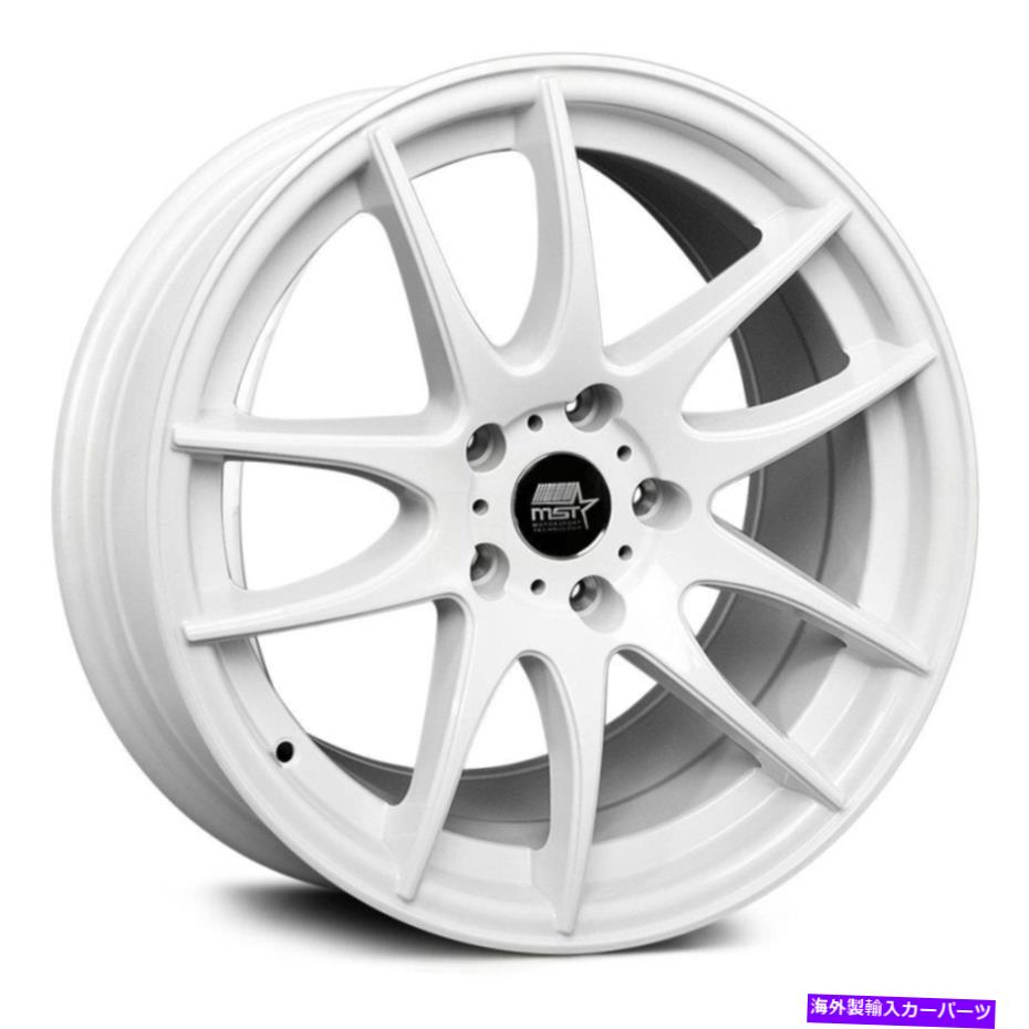 ホイール　４本セット MST MT30ホイール17x9（30、5x114.3、73.1）4のホワイトリムセット MST MT30 Wheels 17x9 (30, 5x114.3, 73.1) White Rims Set of 4【並行輸入品】｜Us Custom Parts Shop USDM