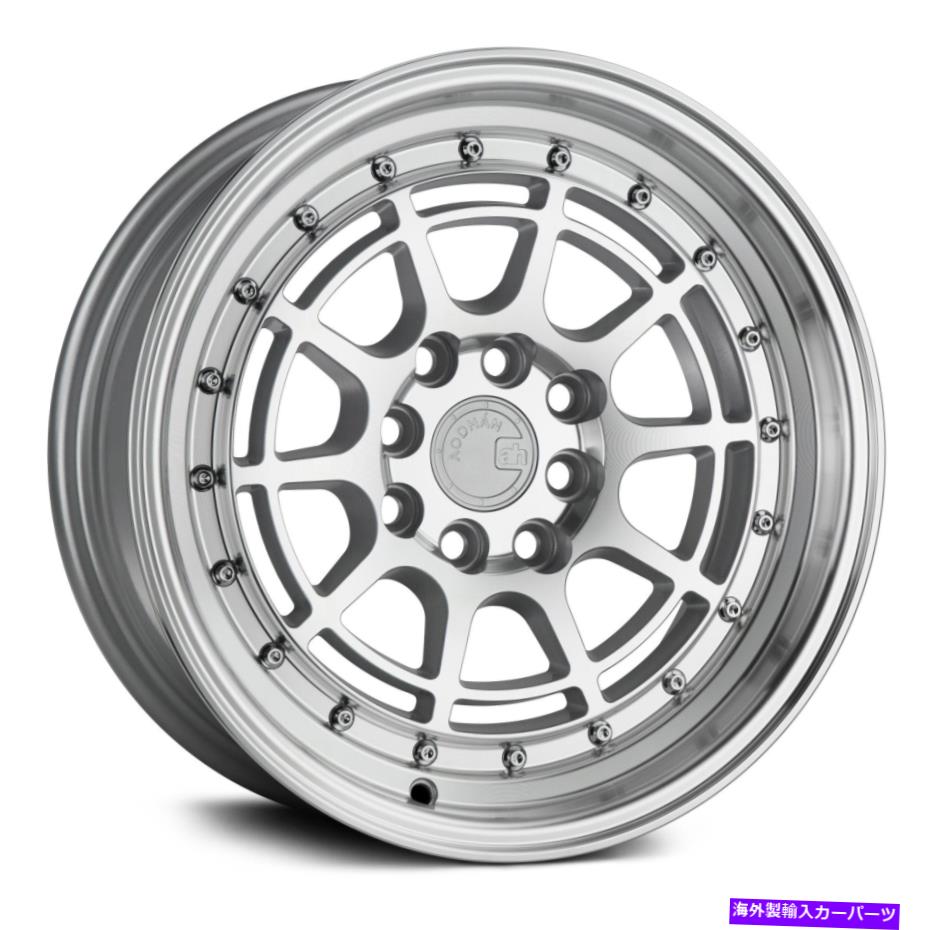 ホイール　４本セット Aodhan AH04ホイール18x9.5（30、5x114.3、73.1）4のシルバーリムセット Aodhan AH04 Wheels 18x9.5 (30, 5x114.3, 73.1) Silver Rims Set of 4【並行輸入品】