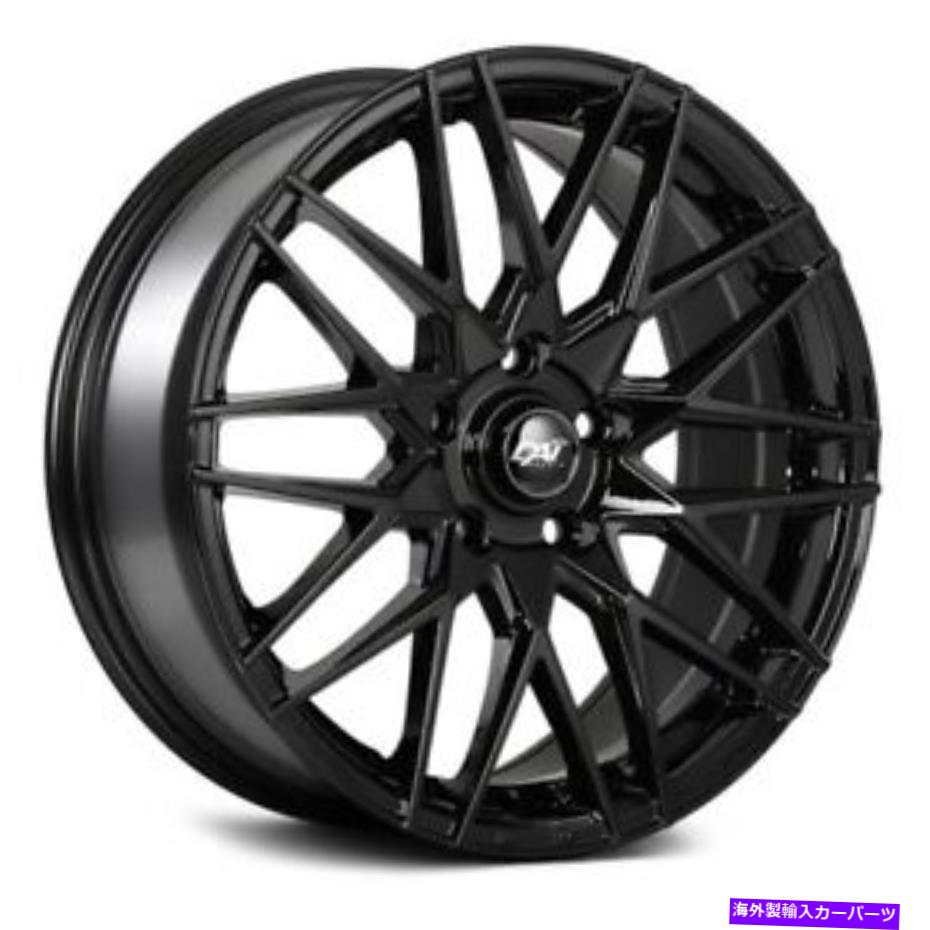 ホイール　４本セット Dai Alloys DW110神経ホイール14x6（38、4x100、73.1）4のブラックリムセット DAI Alloys DW110 NERVE Wheels 14x6 (38, 4x100, 73.1) Black Rims Set of 4【並行輸入品】