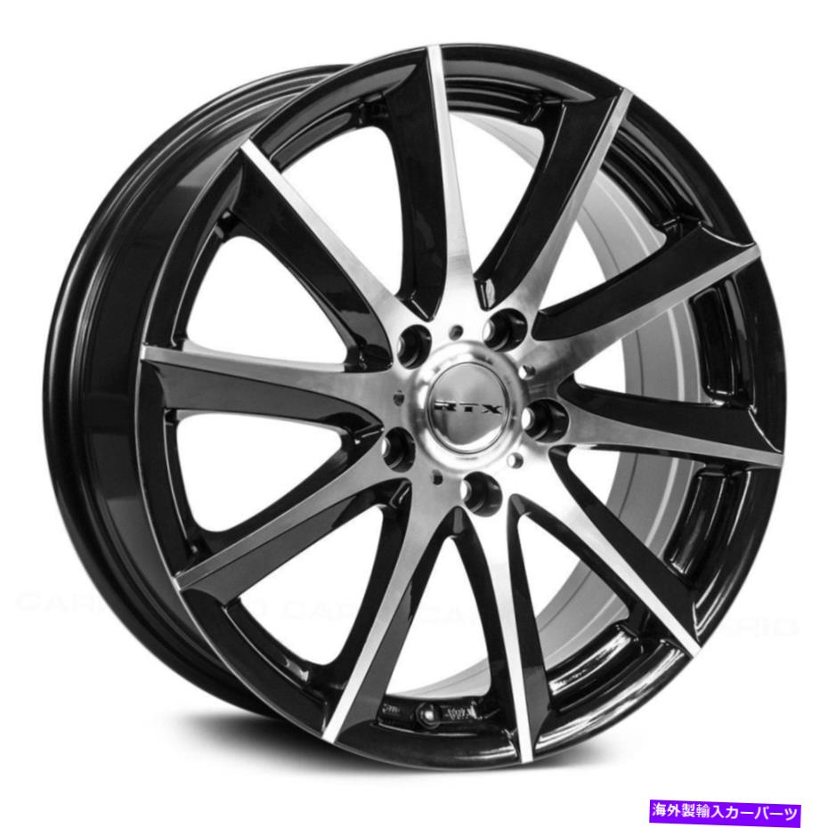 ホイール 4本セット RTXダイナモホイール16x7(42、5x114.3、73.1)4のブラックリムセット RTX DYNAMO Wheels 16x7 (42, 5x114.3, 73.1) Black Rims Set of 4【並行輸入品】|Us Custom Parts Shop USDM