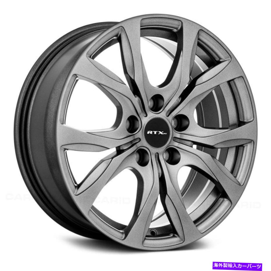 ホイール　４本セット RTXウィンザーホイール17x7（35、5x127、71.5）4のガンメタルリムセット RTX WINDSOR Wheels 17x7 (35, 5x127, 71.5) Gunmetal Rims Set of 4【並行輸入品】