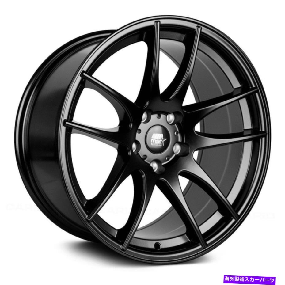 ホイール　４本セット MST MT30ホイール17x9（30、5x114.3、73.1）4のブラックリムセット MST MT30 Wheels 17x9 (30, 5x114.3, 73.1) Black Rims Set of 4【並行輸入品】｜Us Custom Parts Shop USDM 280,220円