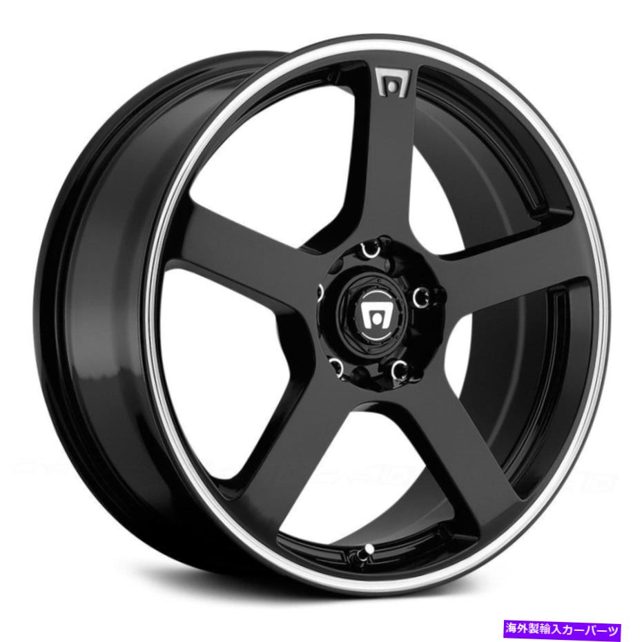 ホイール　４本セット Motegi Racing MR116ホイール17x7（40、5x114.3、72.56）4のブラックリムセット Motegi Racing MR116 Wheels 17x7 (40, 5x114.3, 72.56) Black Rims Set of 4【並行輸入品】