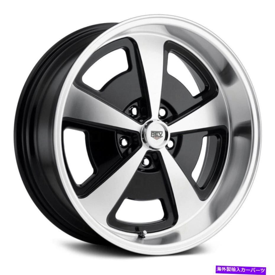 ホイール　４本セット Rev 109ホイール15x8（0、5x114.3、72.7）4のブラックリムセット REV 109 Wheels 15x8 (0, 5x114.3, 72.7) Black Rims Set of 4【並行輸入品】｜Us Custom Parts Shop USDM