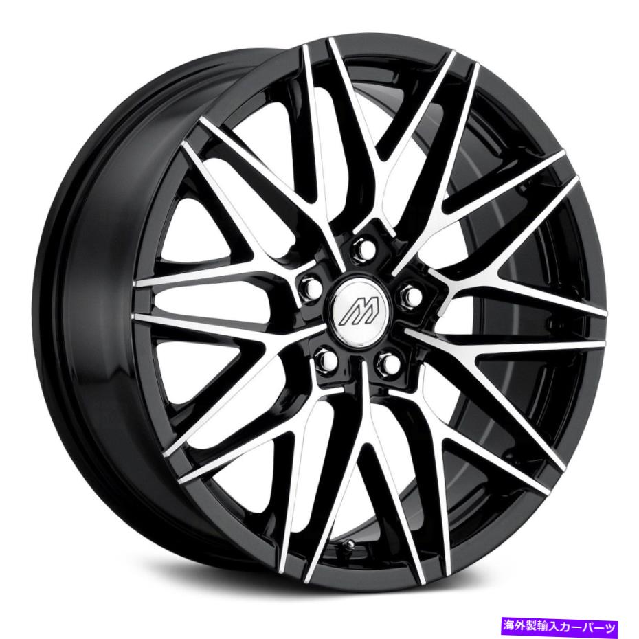 ホイール 4本セット マッハパフォーマンスMP40ホイール18x8(42、5x114.3、72.56)4のブラックリムセット MACH Performance MP40 Wheels 18x8 (42, 5x114.3, 72.56) Black Rims Set of 4【並行輸入品】|Us Custom Parts Shop USDM