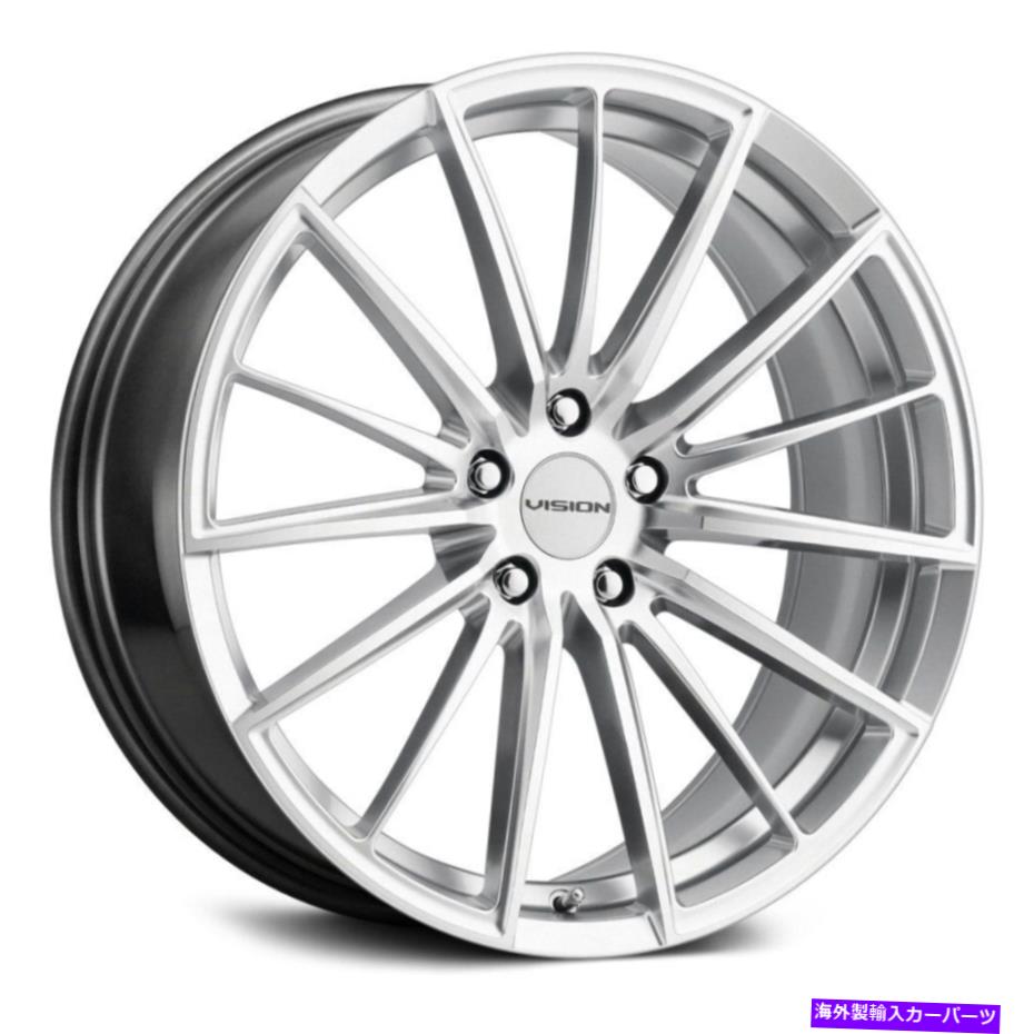 ホイール　４本セット ビジョン473軸ホイール16x7.5（34、5x114.3、73.1）4のシルバーリムセット Vision 473 AXIS Wheels 16x7.5 (34, 5x114.3, 73.1) Silver Rims Set of 4【並行輸入品】