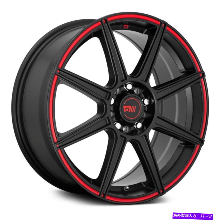 ホイール　４本セット Motegi Racing MR142 CS8ホイール16x7（40、5x114.3、72.56）4のブラックリムセット Motegi Racing MR142 CS8 Wheels 16x7 (40, 5x114.3, 72.56) Black Rims Set of 4【並行輸入品】