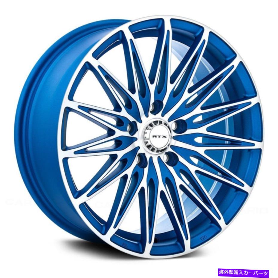 ホイール　４本セット RTXクリスタルホイール17x7.5（40、5x114.3、73.1）4の青いリムセット RTX CRYSTAL Wheels 17x7.5 (40, 5x114.3, 73.1) Blue Rims Set of 4【並行輸入品】｜Us Custom Parts Shop USDM