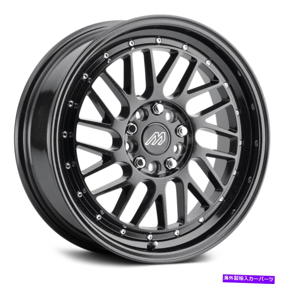 ホイール 4本セット マッハパフォーマンスMP42ホイール18x8(35、5x114.3、72.56)4のブラックリムセット MACH Performance MP42 Wheels 18x8 (35, 5x114.3, 72.56) Black Rims Set of 4【並行輸入品】|Us Custom Parts Shop USDM