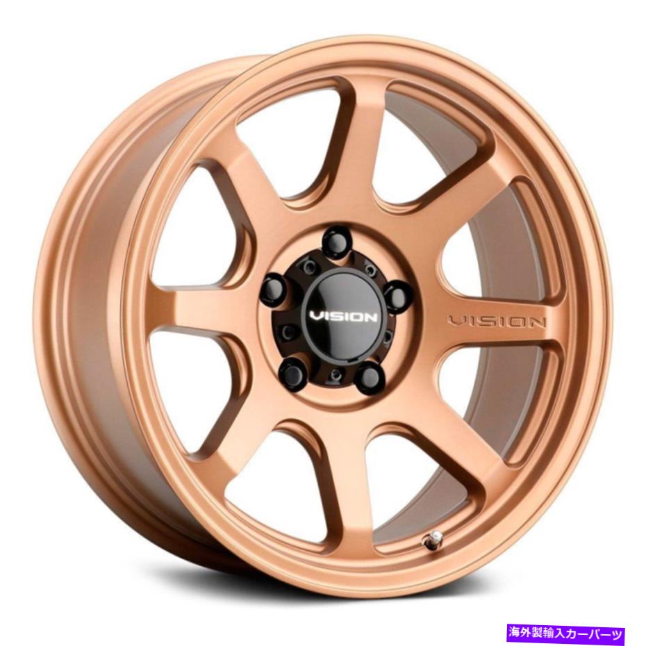 ホイール　４本セット ビジョン351フローホイール16x8（0、6x139.7、110）4のブロンズリムセット Vision 351 FLOW Wheels 16x8 (0, 6x139.7, 110) Bronze Rims Set of 4【並行輸入品】