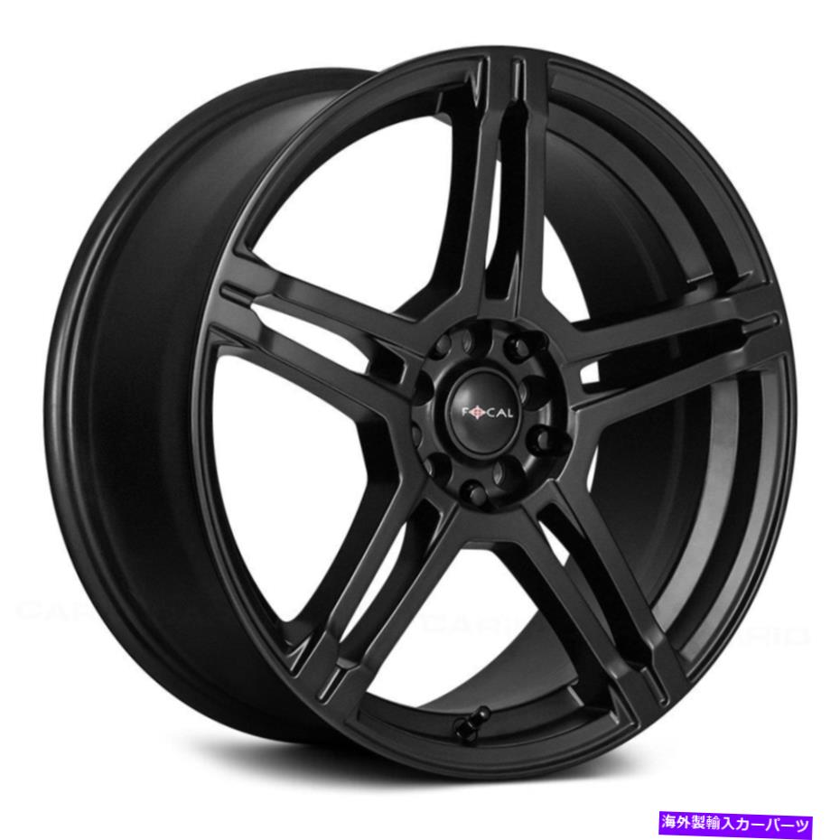 ホイール　４本セット フォーカル451SB F-51ホイール16x7（40、5x114.3、72.62）4のブラックリムセット Focal 451SB F-51 Wheels 16x7 (40, 5x114.3, 72.62) Black Rims Set of 4【並行輸入品】