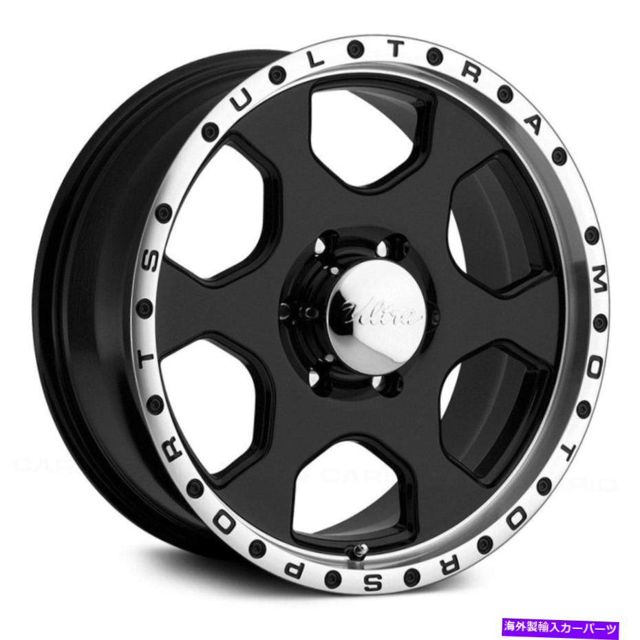 ホイール　４本セット Ultra 175b Rogue Wheels 16x8（-6、8x165.1、130.18）4のブラックリムセット Ultra 175B ROGUE Wheels 16x8 (-6, 8x165.1, 130.18) Black Rims Set of 4【並行輸入品】
