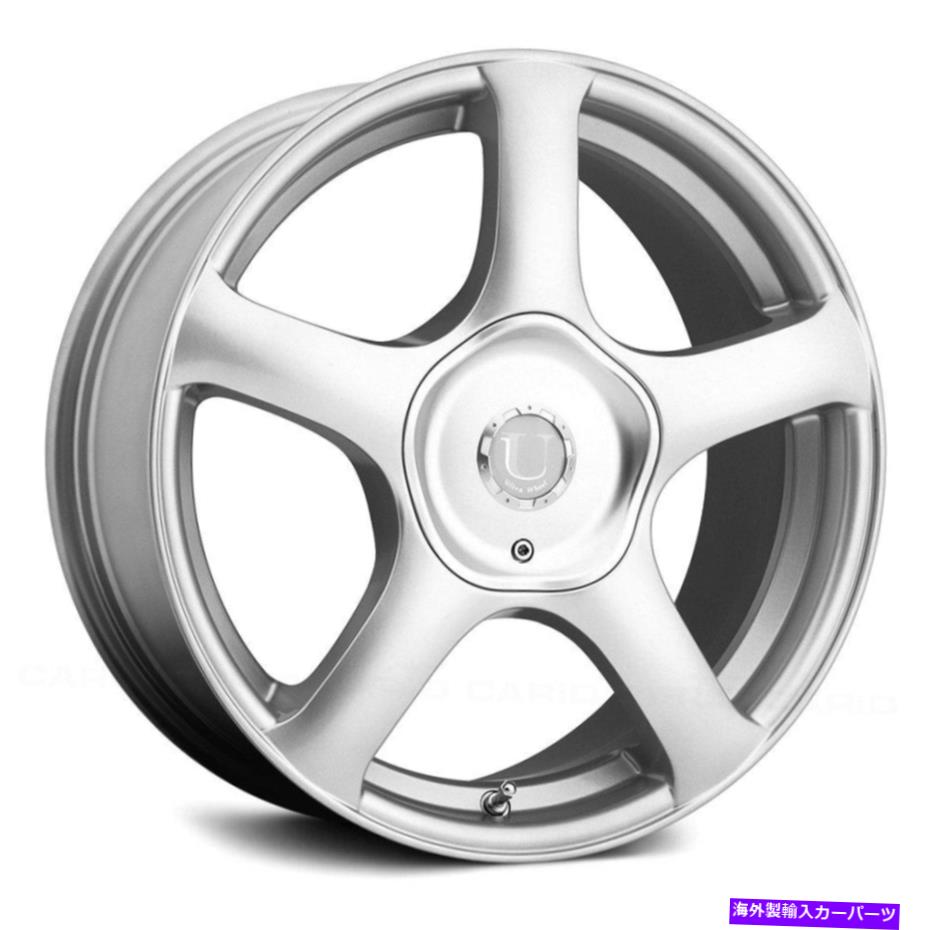 ホイール　４本セット Ultra 402s Alpine Wheels 17x8（32、5x114.3、72.62）4のシルバーリムセット Ultra 402S ALPINE Wheels 17x8 (32, 5x114.3, 72.62) Silver Rims Set of 4【並行輸入品】