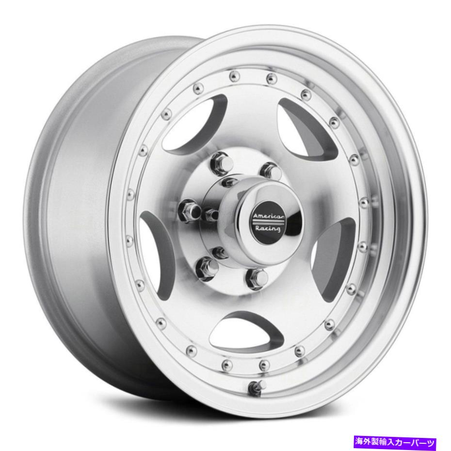 ホイール　４本セット American Racing AR23 1PCホイール15x7（-6、5x120.65、83.06）4のシルバーリムセット American Racing AR23 1PC Wheels 15x7 (-6, 5x120.65, 83.06) Silver Rims Set of 4【並行輸入品】