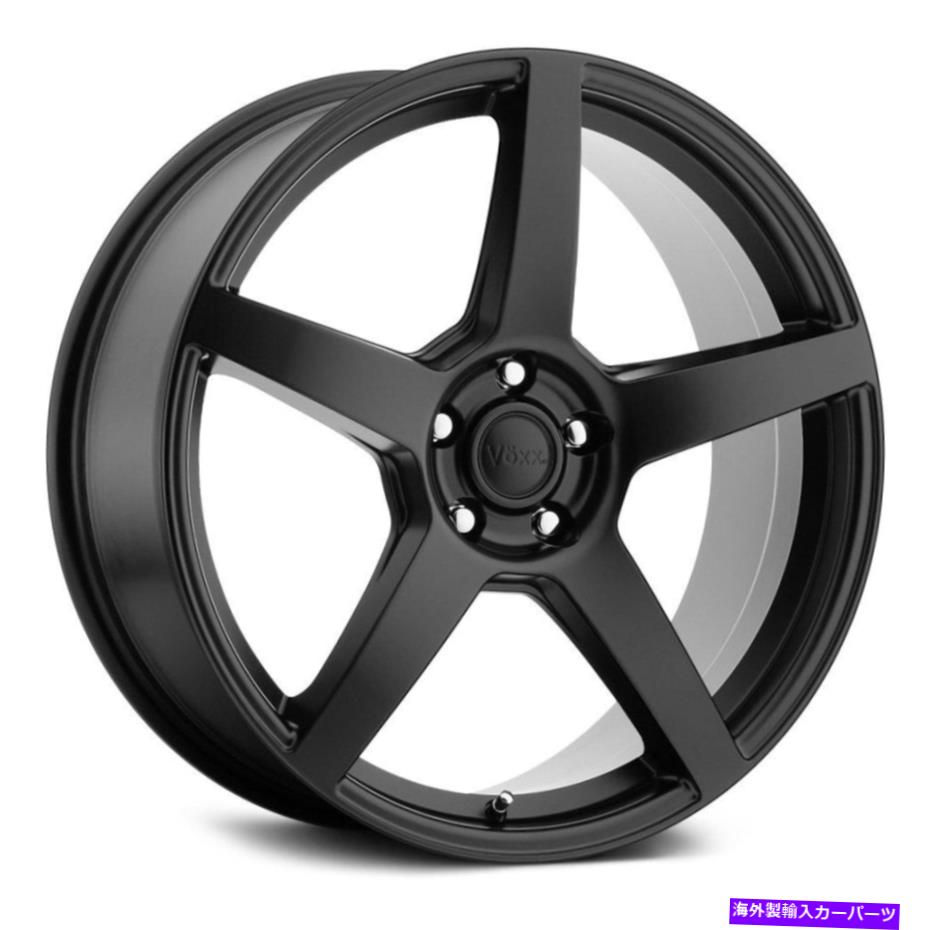ホイール　４本セット Voxx MGAホイール17x7.5（40、5x114.3、73.1）4のブラックリムセット Voxx MGA Wheels 17x7.5 (40, 5x114.3, 73.1) Black Rims Set of 4【並行輸入品】