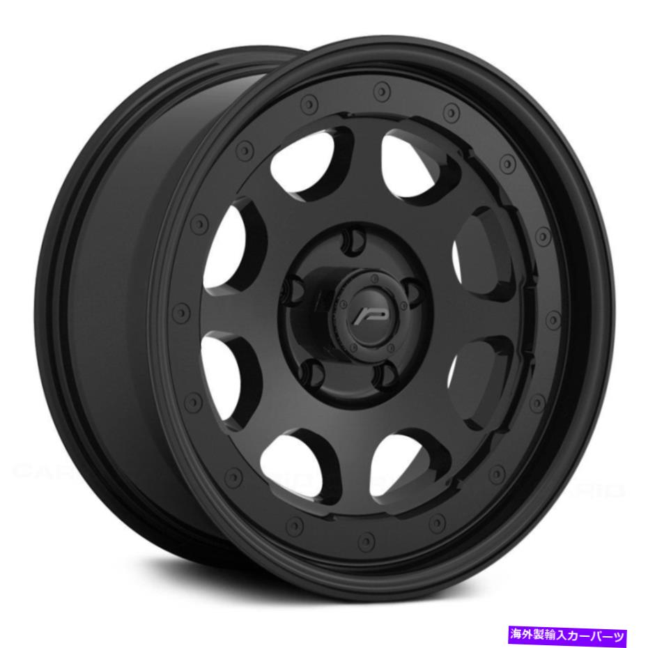 ホイール　４本セット PACER 166SB NIGHTHAWKホイール16x8（0、8x165.1、125.2）4のブラックリムセット Pacer 166SB NIGHTHAWK Wheels 16x8 (0, 8x165.1, 125.2) Black Rims Set of 4【並行輸入品】