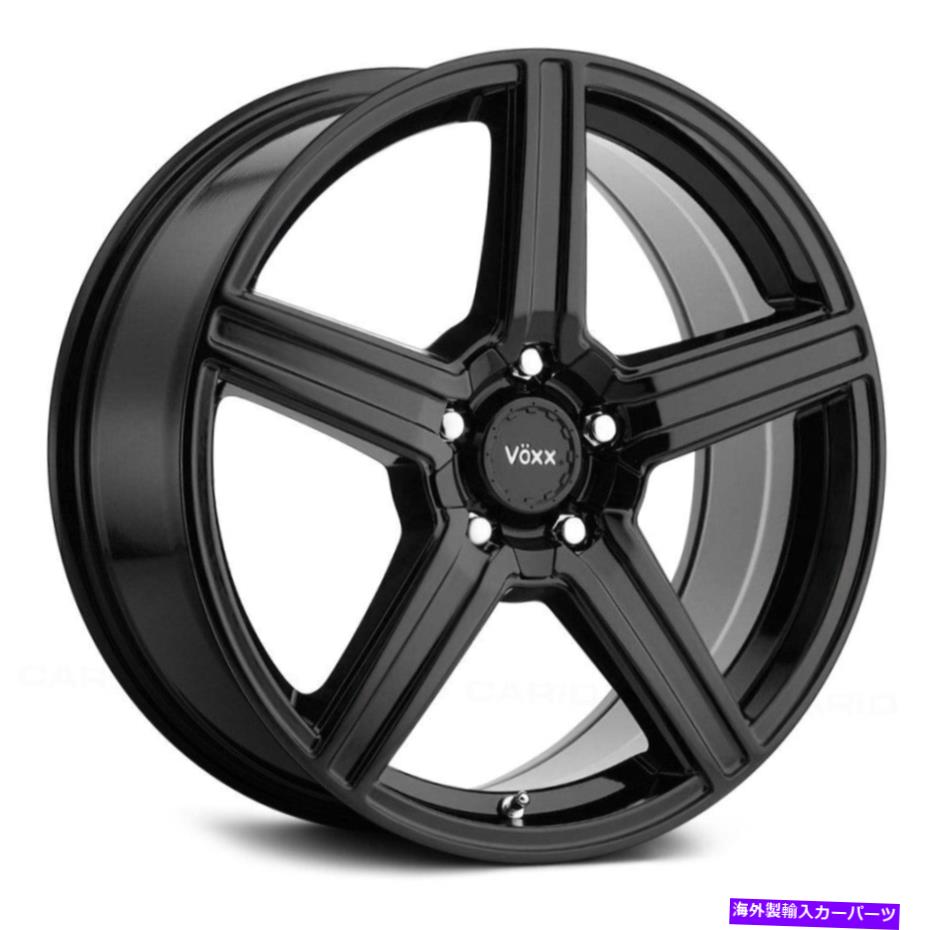 ホイール 4本セット Voxx Comoホイール17x7.5(40、5x114.3、73.1)4のブラックリムセット Voxx COMO Wheels 17x7.5 (40, 5x114.3, 73.1) Black Rims Set of 4【並行輸入品】|Us Custom Parts Shop USDM
