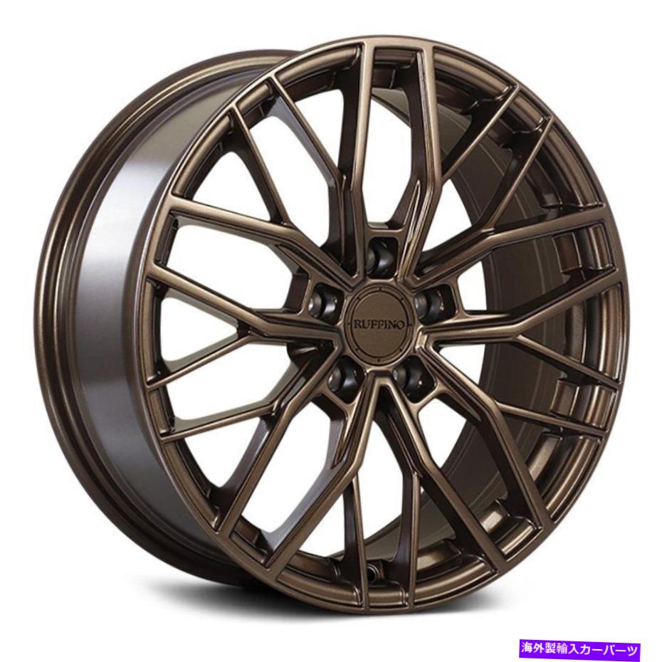 ホイール　４本セット Ruffino Ruf35 Teknik Wheels 18x8（35、5x114.3、73.1）4のブロンズリムセット Ruffino RUF35 TEKNIK Wheels 18x8 (35, 5x114.3, 73.1) Bronze Rims Set of 4【並行輸入品】
