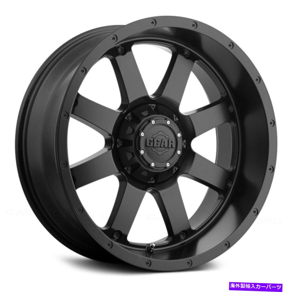 ホイール　４本セット ギアアロイ726bビッグブロックホイール17x9（-12、6x139.7、108）4のブラックリムセット Gear Alloy 726B BIG BLOCK Wheels 17x9 (-12, 6x139.7, 108) Black Rims Set of 4【並行輸入品】