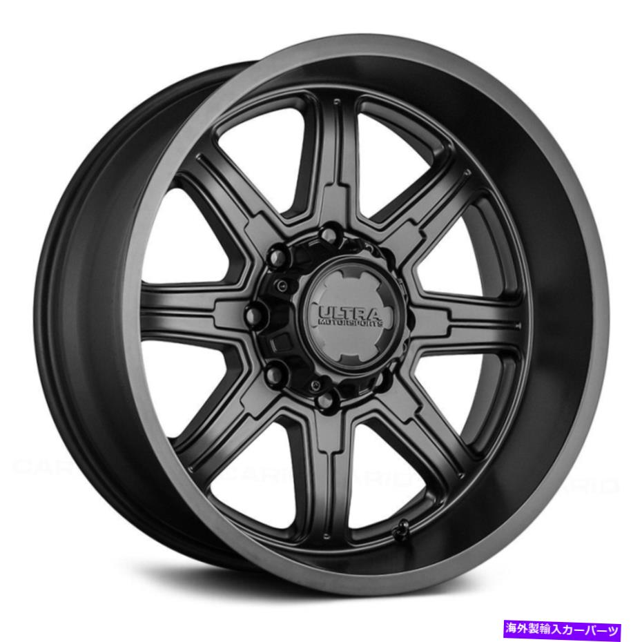 ホイール　４本セット 露出したラグホイールを備えたウルトラ229SB脅威16x8（-6、8x170）4のブラックリムセット Ultra 229SB MENACE WITH EXPOSED LUGS Wheels 16x8 (-6, 8x170) Black Rims Set of 4【並行輸入品】｜Us Custom Parts Shop USDM