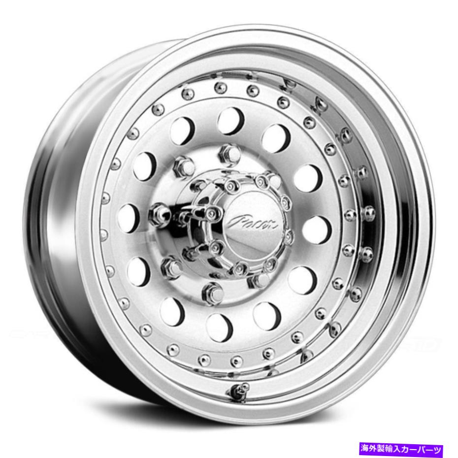 ホイール　４本セット PACER 162MアルミニウムMODホイール15x7（-7、5x120.65、83.06）4のシルバーリムセット Pacer 162M ALUMINUM MOD Wheels 15x7 (-7, 5x120.65, 83.06) Silver Rims Set of 4【並行輸入品】