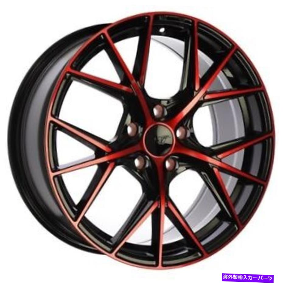 ホイール　４本セット Dai Alloys DW124 A-Specホイール16x7（40、5x114.3、67.1）4のブラックリムセット DAI Alloys DW124 A-SPEC Wheels 16x7 (40, 5x114.3, 67.1) Black Rims Set of 4【並行輸入品】