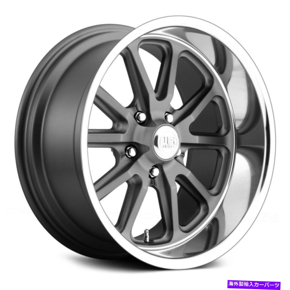 ホイール　４本セット U.S. Mags U111 Rambler 1PCホイール15x7（1、5x120.65）4のガンメタルリムセット U.S. Mags U111 RAMBLER 1PC Wheels 15x7 (1, 5x120.65) Gunmetal Rims Set of 4【並行輸入品】｜Us Custom Parts Shop USDM