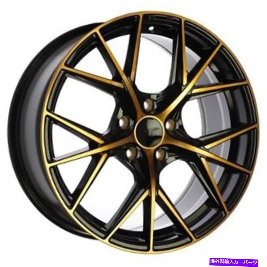 ホイール　４本セット Dai Alloys DW124 A-Specホイール18x8（45、5x114.3、67.1）4のブラックリムセット DAI Alloys DW124 A-SPEC Wheels 18x8 (45, 5x114.3, 67.1) Black Rims Set of 4【並行輸入品】 275,616円