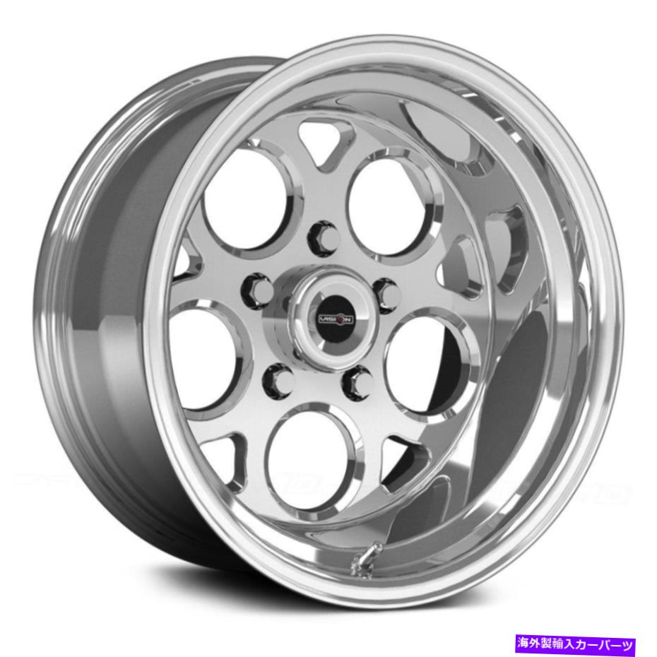 ホイール 4本セット ビジョン561スポーツマグホイール17x4.5(-24、5x114.3、83.1)4のポリッシュリムセット Vision 561 SPORT MAG Wheels 17x4.5 (-24, 5x114.3, 83.1) Polished Rims Set of 4【並行輸入品】|Us Custom Parts Shop USDM