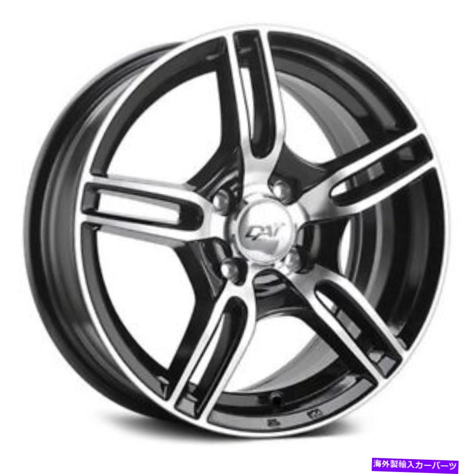 ホイール　４本セット Dai Alloys DW120 Mazza Wheels 15x6.5（40、4x100、73.1）4のブラックリムセット DAI Alloys DW120 MAZZA Wheels 15x6.5 (40, 4x100, 73.1) Black Rims Set of 4【並行輸入品】｜Us Custom Parts Shop USDM