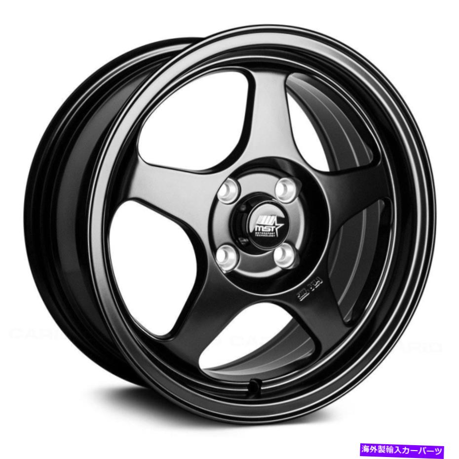 ホイール　４本セット MST MT29ホイール15x6.5（35、4x100、73.1）4のブラックリムセット MST MT29 Wheels 15x6.5 (35, 4x100, 73.1) Black Rims Set of 4【並行輸入品】｜Us Custom Parts Shop USDM