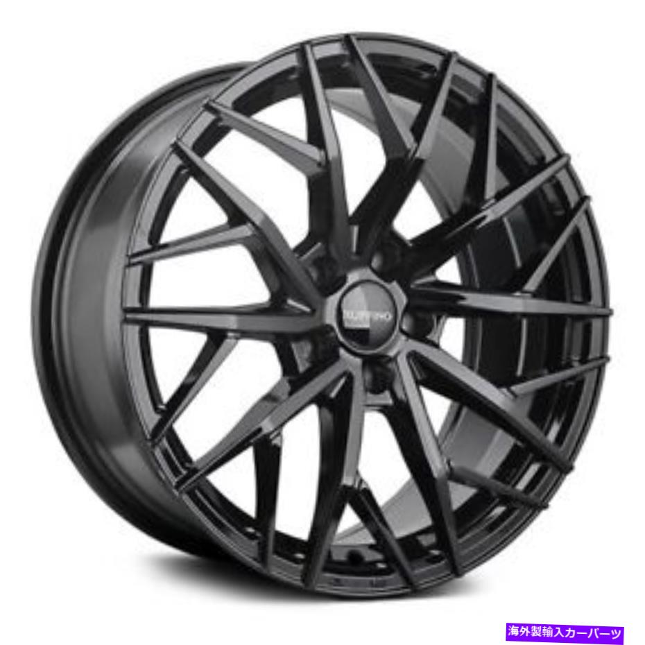 ホイール　４本セット Ruffino Ruf52 Atraxホイール17x7.5（40、4x100、73.1）4のブラックリムセット Ruffino RUF52 Atrax Wheels 17x7.5 (40, 4x100, 73.1) Black Rims Set of 4【並行輸入品】