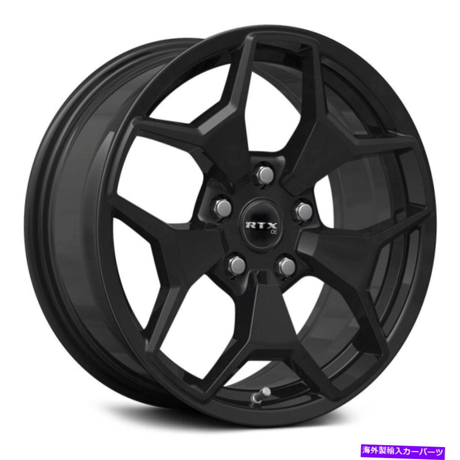 ホイール　４本セット RTXランチホイール17x7.5（35、5x108、63.4）4のブラックリムセット RTX RANCH Wheels 17x7.5 (35, 5x108, 63.4) Black Rims Set of 4【並行輸入品】