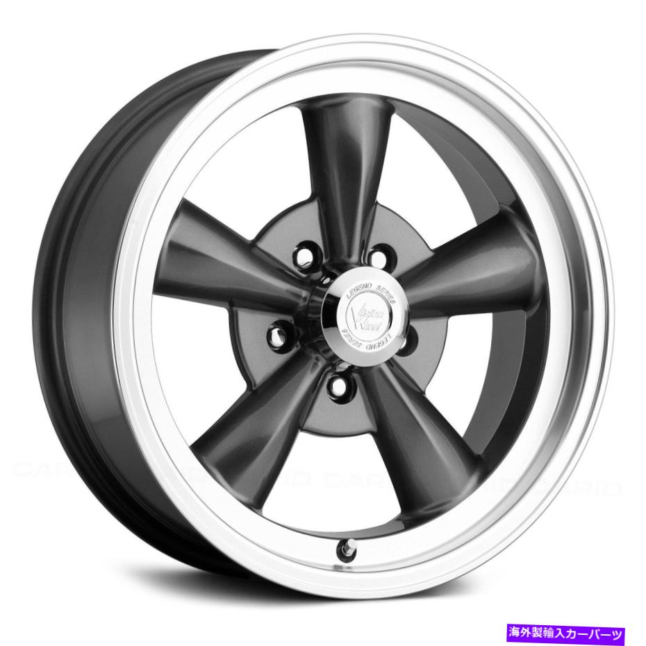 ホイール　４本セット ビジョン141レジェンド5ホイール15x8（0、5x127、83）4のガンメタルリムセット Vision 141 LEGEND 5 Wheels 15x8 (0, 5x127, 83) Gunmetal Rims Set of 4【並行輸入品】