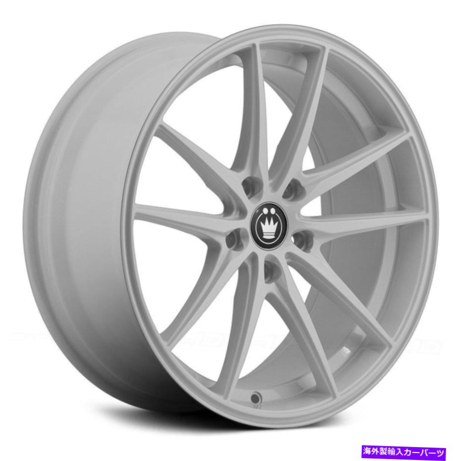 ホイール　４本セット Konig Oversteer Wheels 16x7.5（40、5x114.3、73.1）4のホワイトリムセット Konig OVERSTEER Wheels 16x7.5 (40, 5x114.3, 73.1) White Rims Set of 4【並行輸入品】