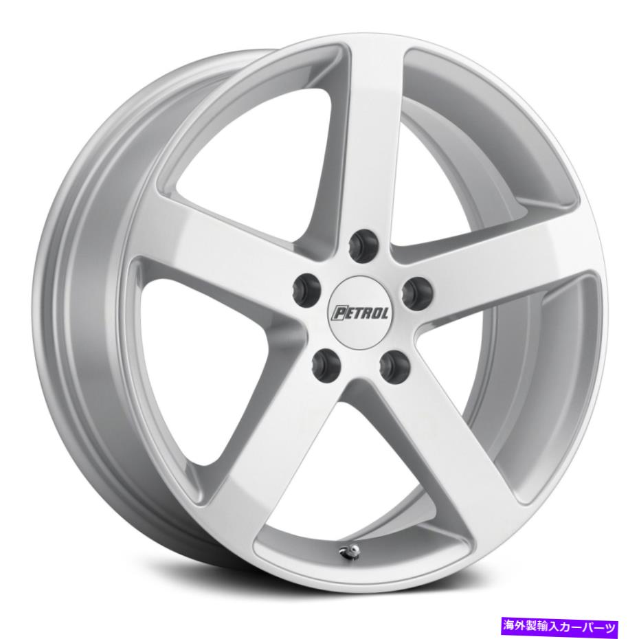 ホイール　４本セット ガソリンP3Bホイール16x7（38、5x114.3、76.1）4のシルバーリムセット Petrol P3B Wheels 16x7 (38, 5x114.3, 76.1) Silver Rims Set of 4【並行輸入品】