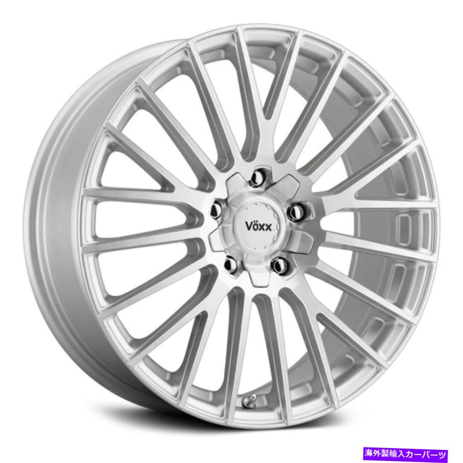 ホイール　４本セット Voxx Capo Wheels 18x8（45、5x114.3、73.1）4のシルバーリムセット Voxx CAPO Wheels 18x8 (45, 5x114.3, 73.1) Silver Rims Set of 4【並行輸入品】