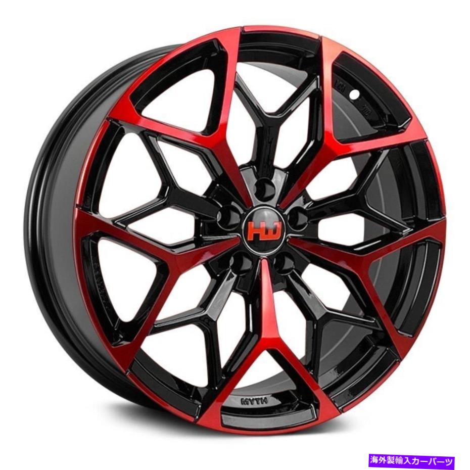 ホイール 4本セット HEMI HM1ホイール17x7.5(35、4x114.3、73.1)4のブラックリムセット Hemi HM1 Wheels 17x7.5 (35, 4x114.3, 73.1) Black Rims Set of 4【並行輸入品】|Us Custom Parts Shop USDM