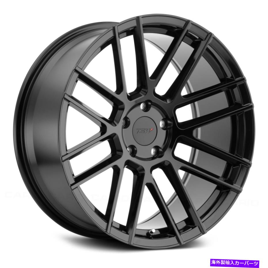 ホイール　４本セット TSW MOSPORTホイール18x9.5（20、5x120.65、76.1）4のブラックリムセット TSW MOSPORT Wheels 18x9.5 (20, 5x120.65, 76.1) Black Rims Set of 4【並行輸入品】